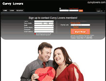 Tablet Screenshot of curvylovers.com